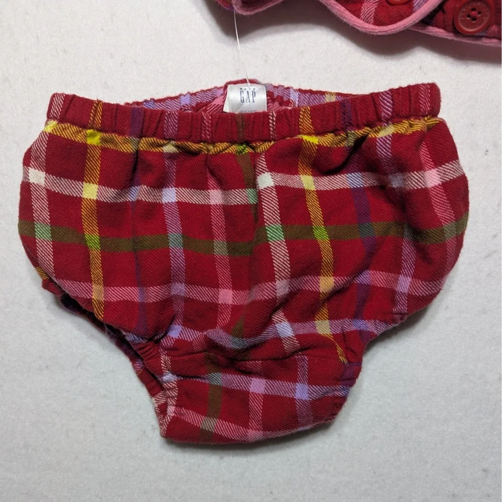 GAP Baby Quilted Plaid Jumper‎ Dress | 12–18 Months | NWOT